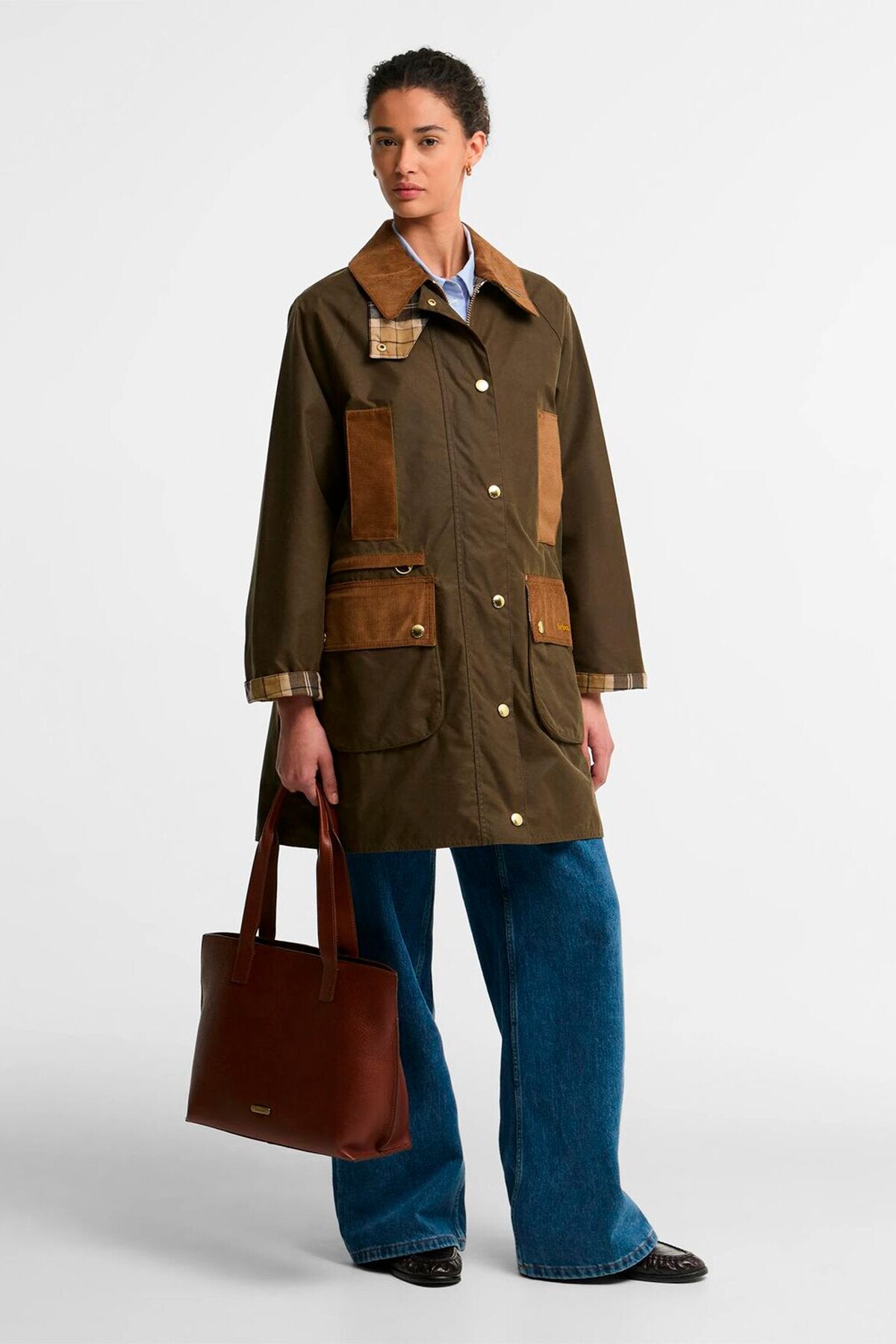 Modern Beaufort Waxed Jacket Beech/birchwood by Barbour Lady