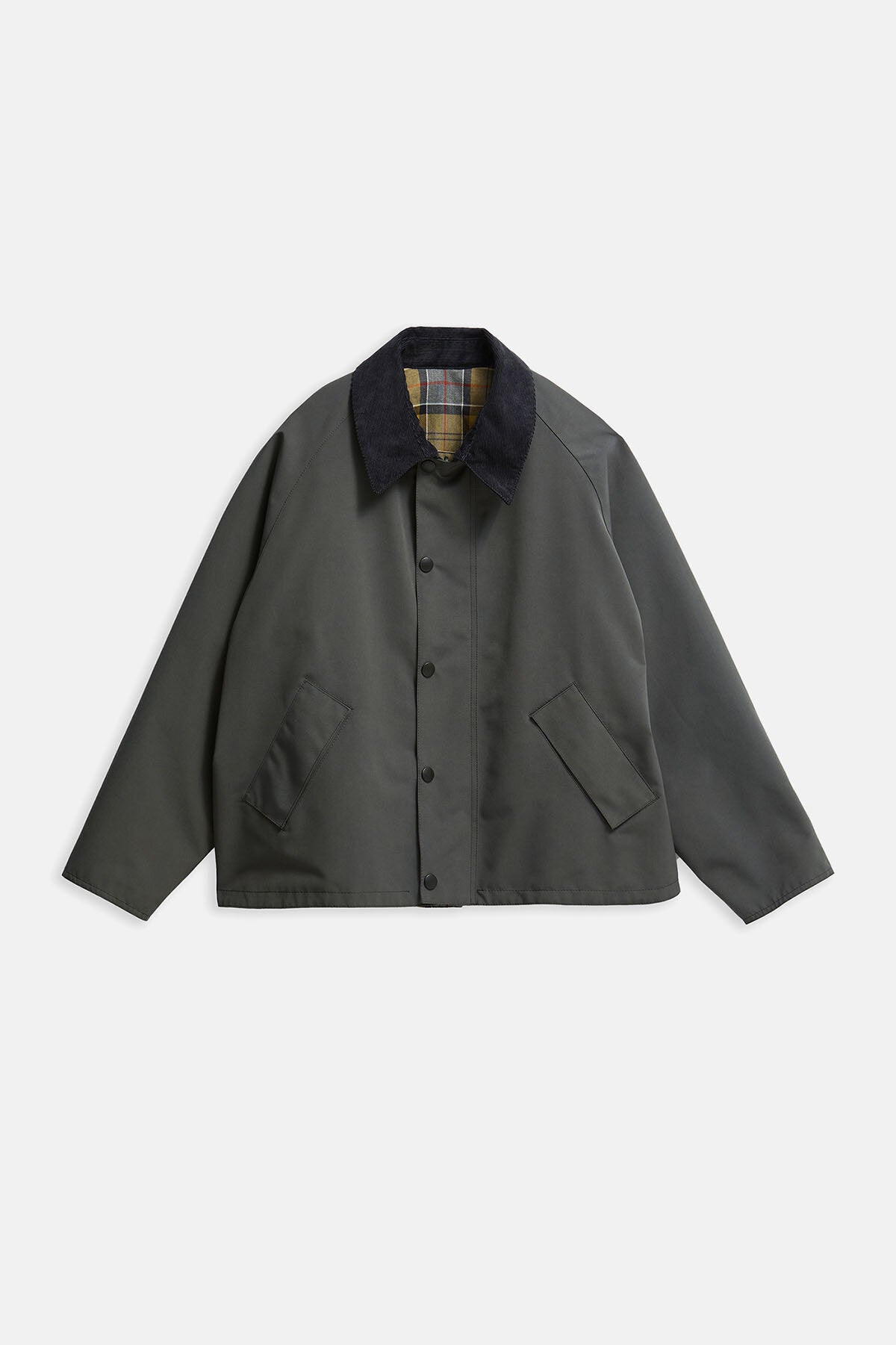 Oversized Reversible Transporter Jacket Asphalt grey by