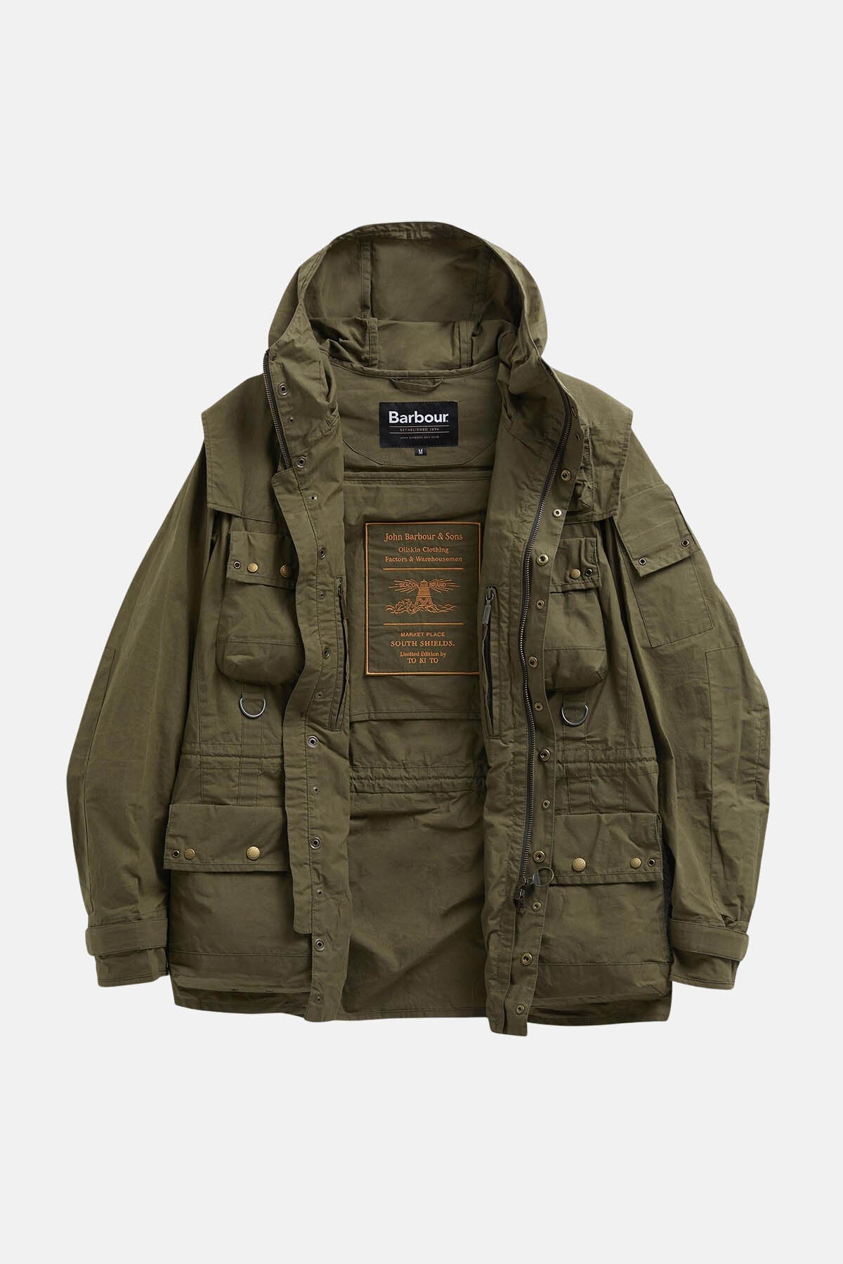 Barbour x TO KI TO Field Utility Casual Jacket Dusky green