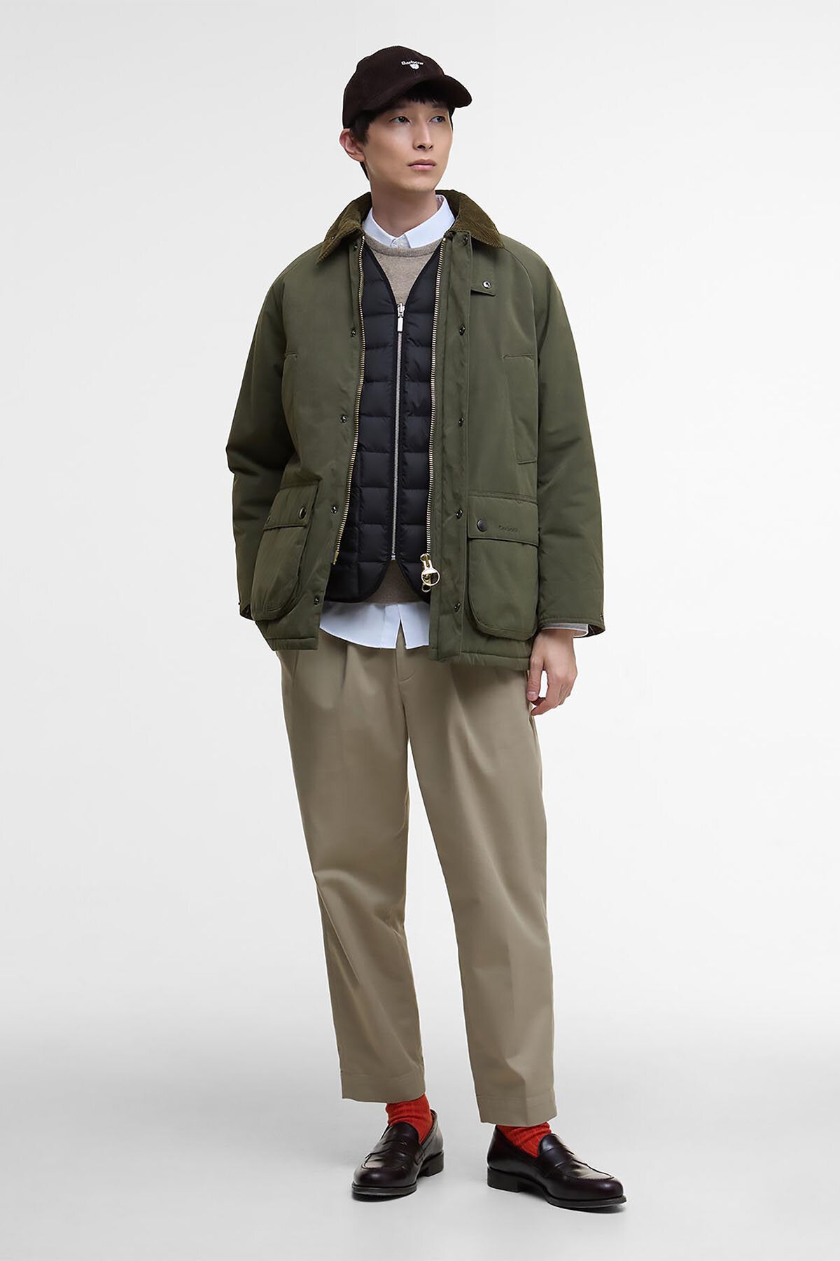 Barbour Oversized Bedale Padded Casual Jacket Olive by Barbour
