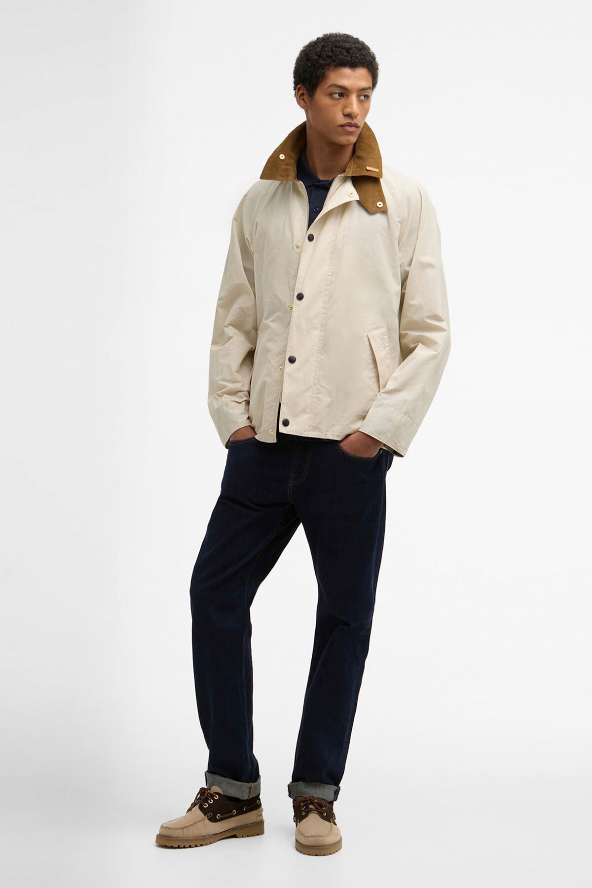 Barbour Icons Transport Casual Jacket Oatmeal by Barbour | Men