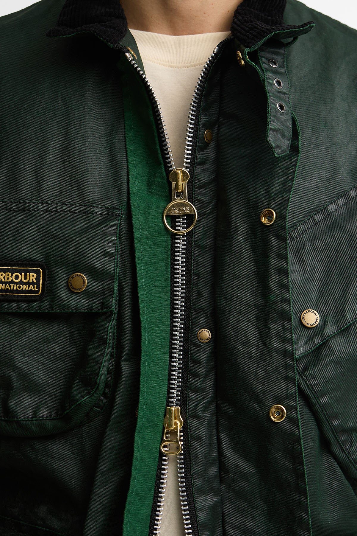 B.Intl Distressed 90th Anniversary A7 Casual Jacket Green by