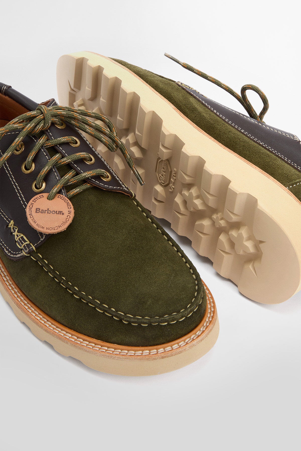 Mens Green Barbour X Wild Bunch Southfield Shoes | schuh