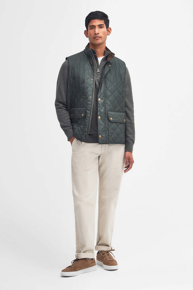 Lowerdale Gilet Sage by Barbour Men WP Store