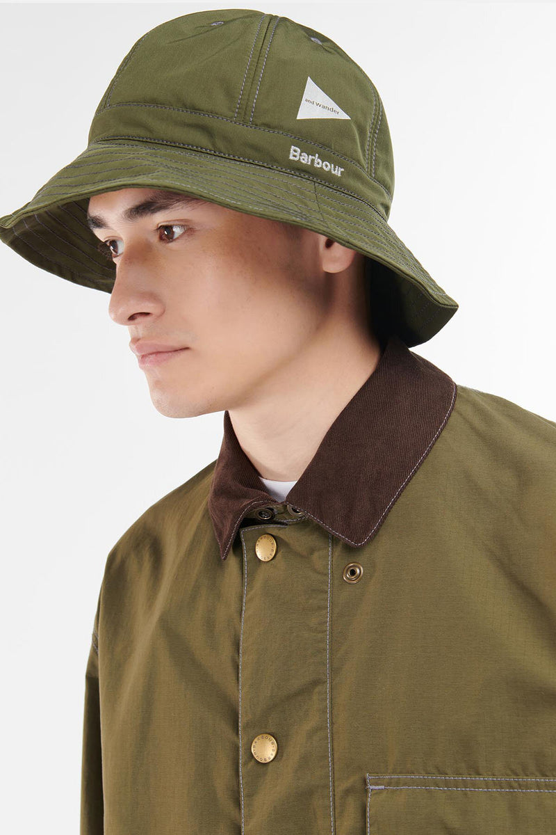 Bucket hat Barbour x And Wander