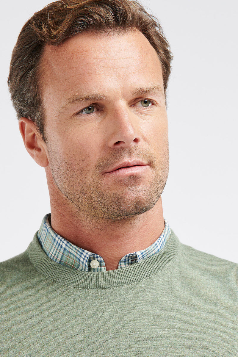 Maglione a girocollo in cotone leggero