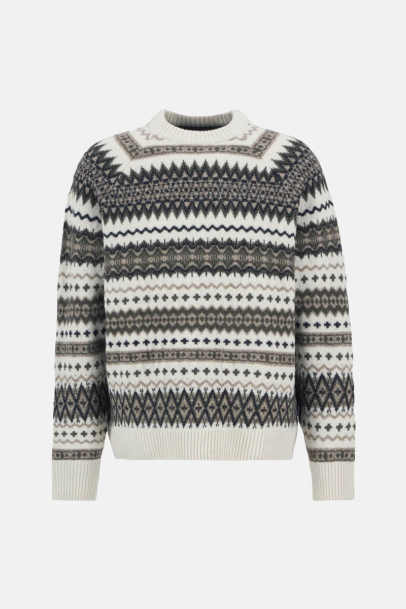 Maglione girocollo Fair Isle Hase Barbour