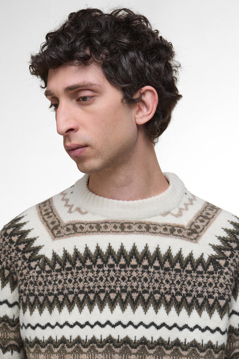 Maglione girocollo Fair Isle Hase Barbour