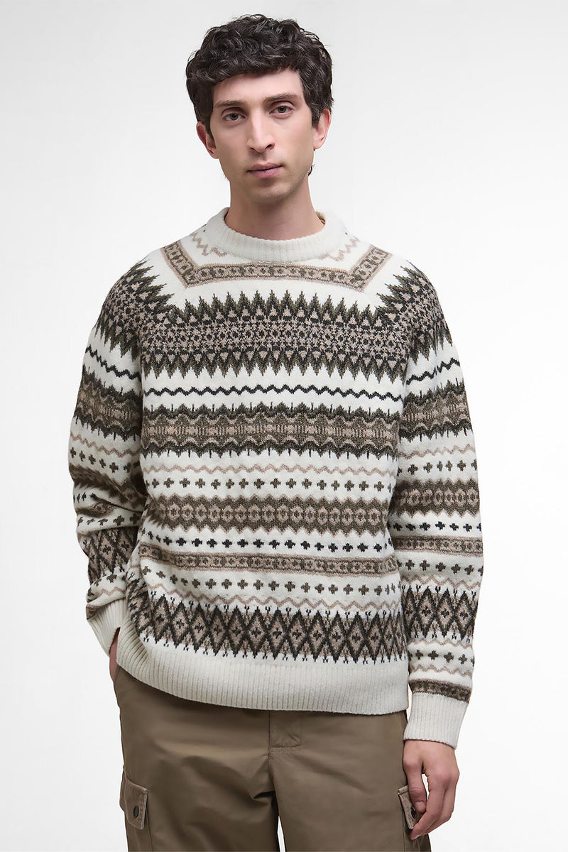 Maglione girocollo Fair Isle Hase Barbour