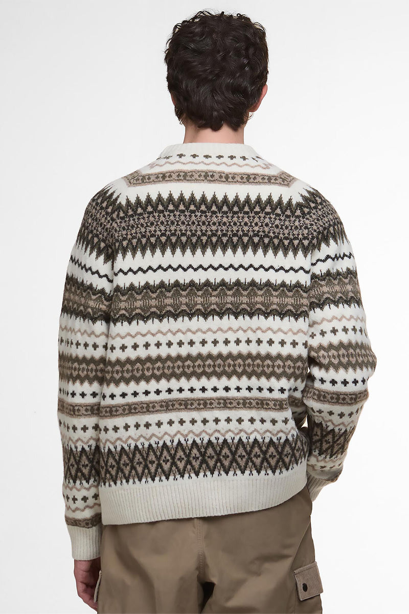 Maglione girocollo Fair Isle Hase Barbour