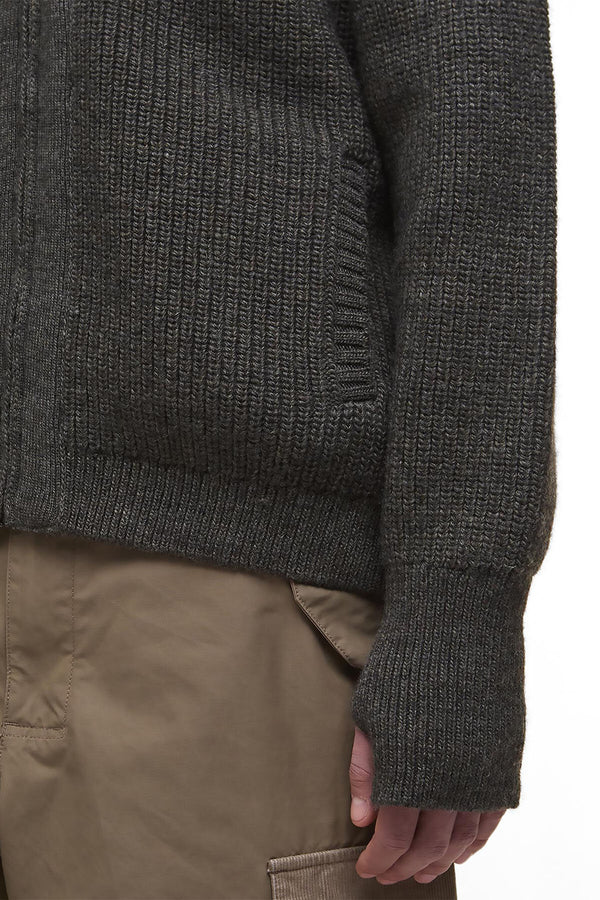 Cardigan lavorato con chiusura a zip Garthman Barbour