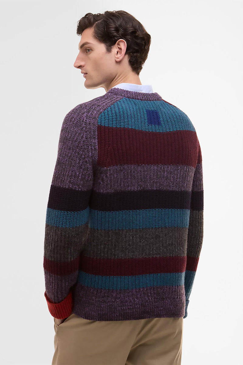 Paul Smith loves Barbour Multi Striped Crew Neck Jumper