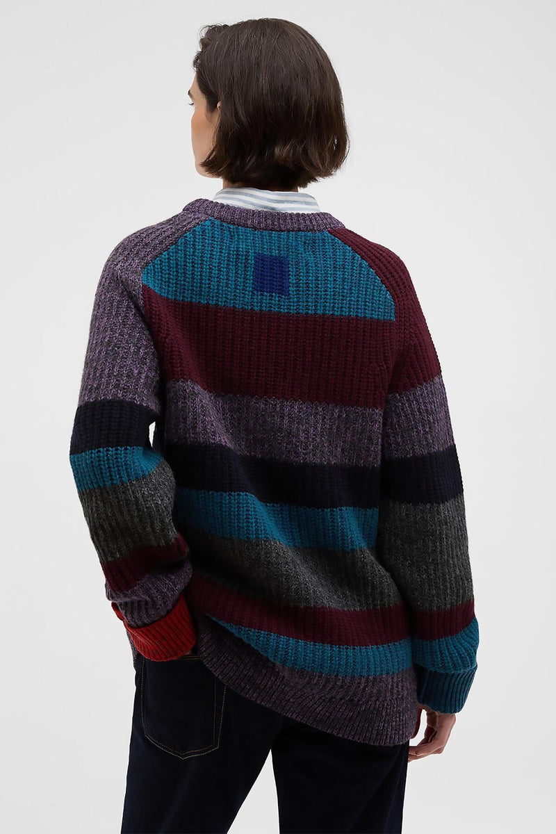 Paul Smith loves Barbour Multi Striped Crew Neck Jumper