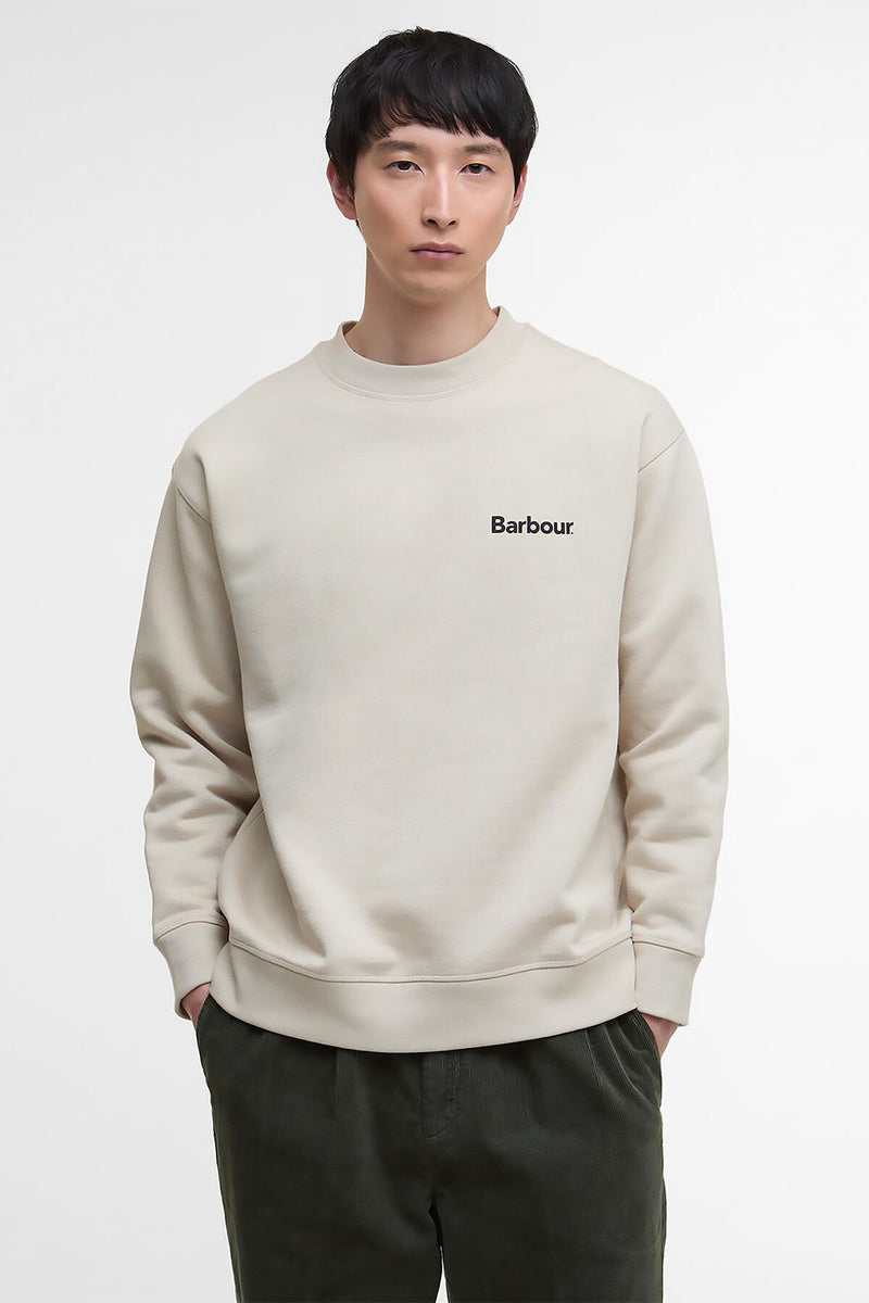 Felpa girocollo oversize Nicholas in cotone spazzolato