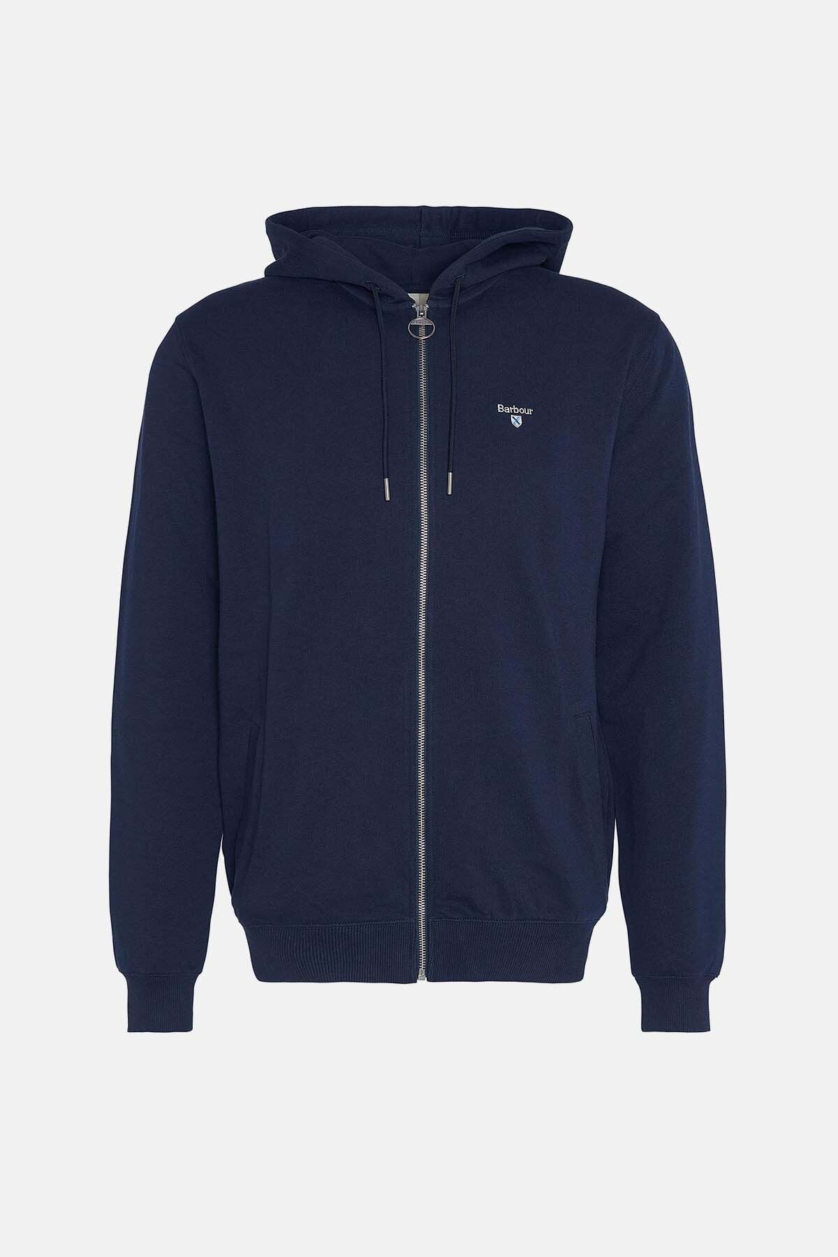 Beckhill Zip-Up Hoodie Navy by Barbour | Men | WP Store