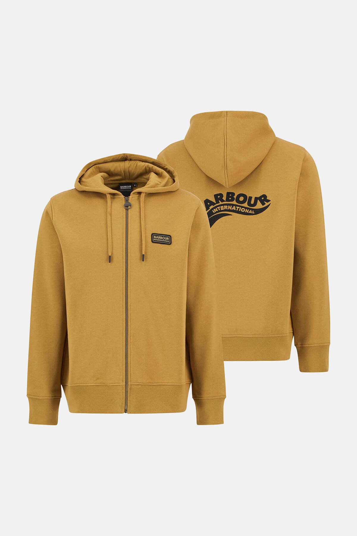 Donnington Zip-Up Hoodie Shaded mustard by Barbour International