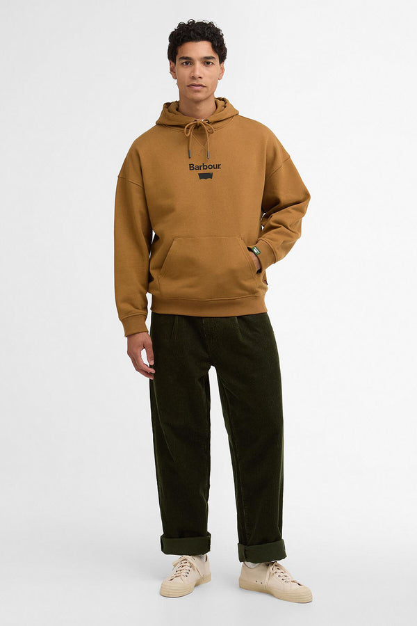 Felpa con cappuccio e stampa Barbour x Levi's