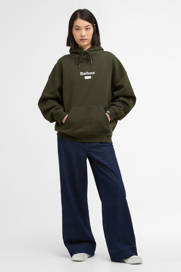 Felpa con cappuccio e stampa Barbour x Levi's