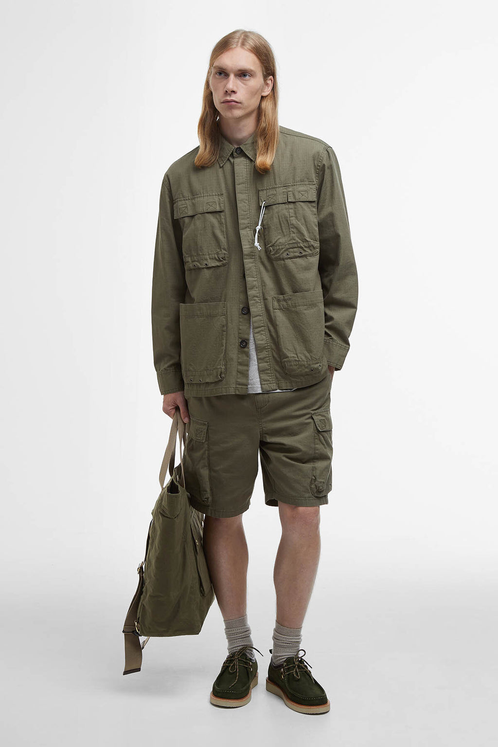 Tシャツ・カットソー Barbour WESTMORLAND RIPSTOP OVERSHIRT (MOS0420 MOS OL39) MOS0420MOS_OL39_WPS_10_1200x.