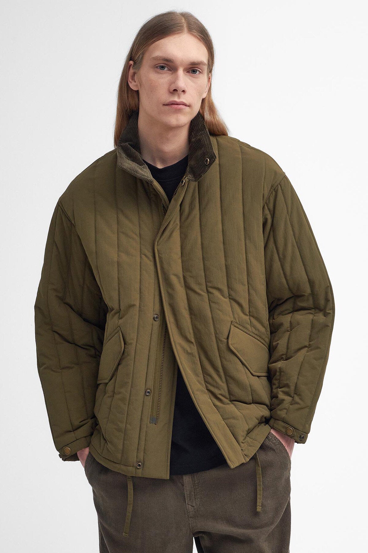 Barbour Field Quilted Jacket Light sage by Barbour | Men