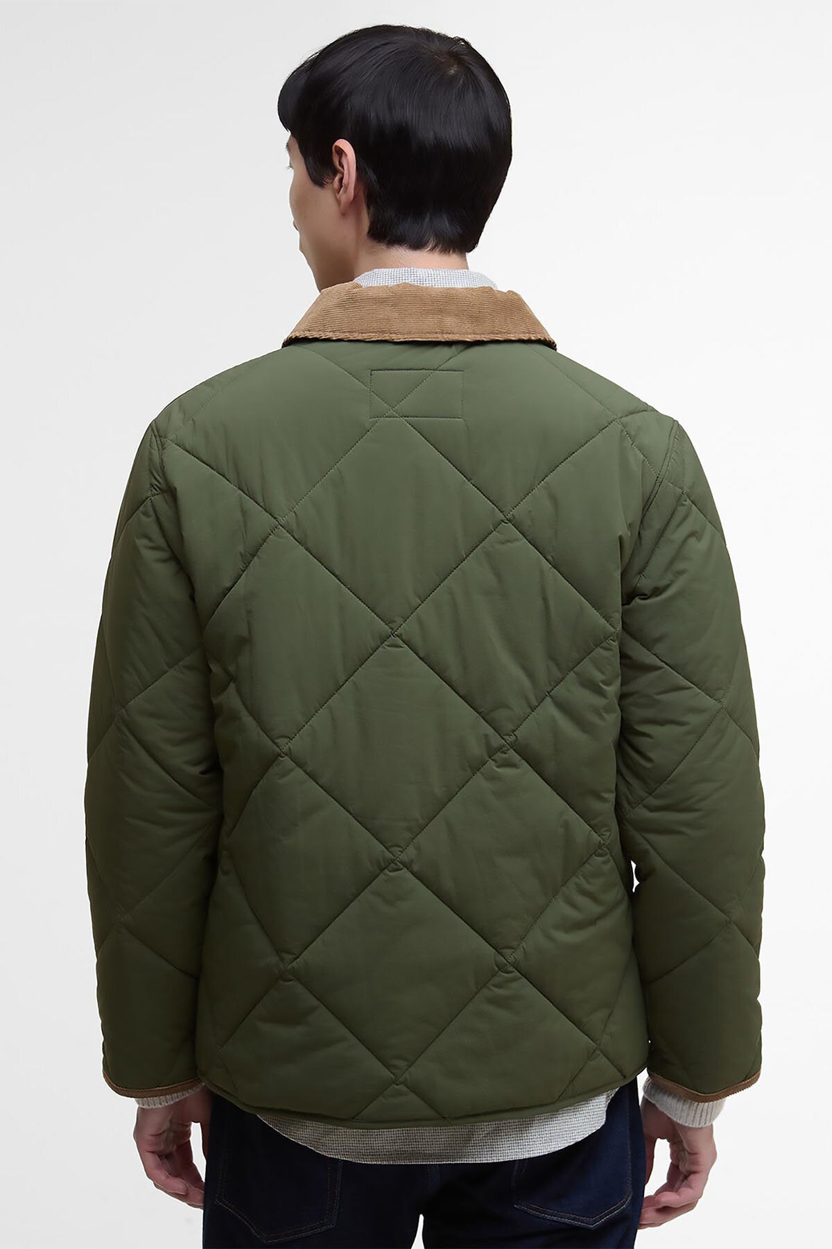 Modified Short Liddesdale Quilted Jacket Olive by Barbour | Men