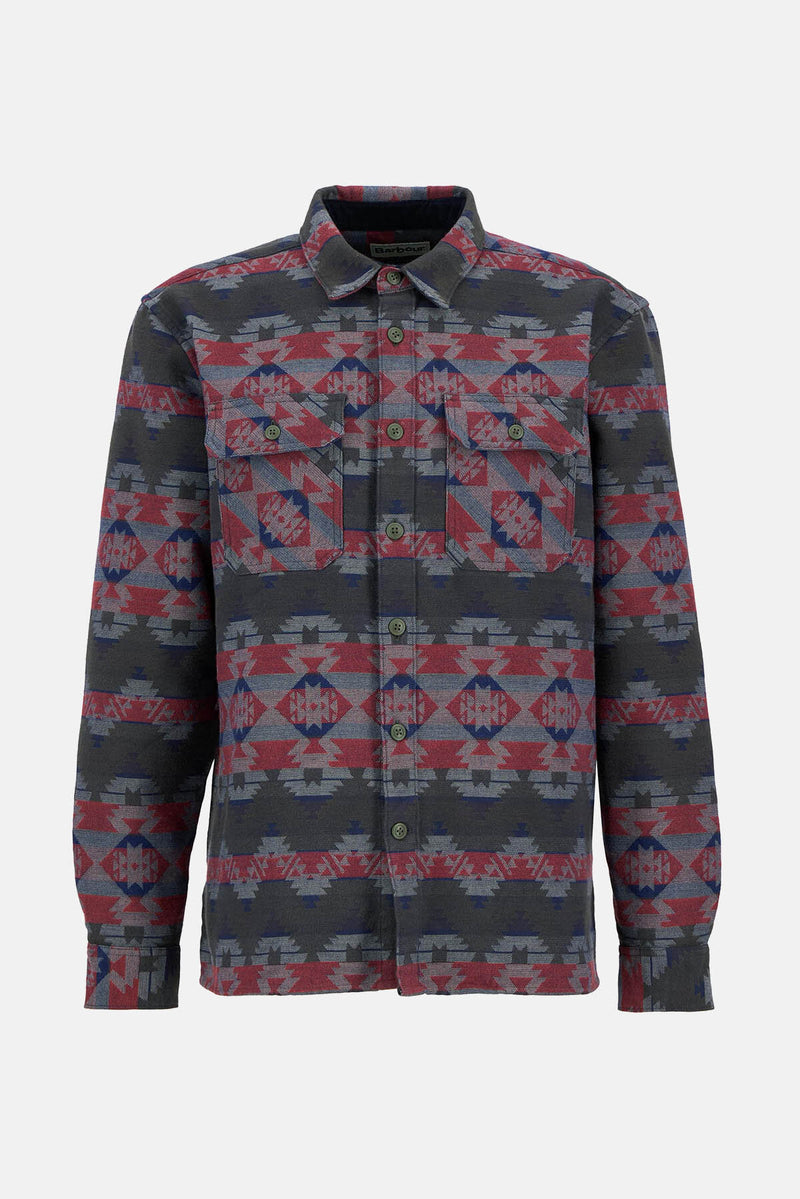 Camicia in jacquard dalla vestibilità comoda Greatend Barbour