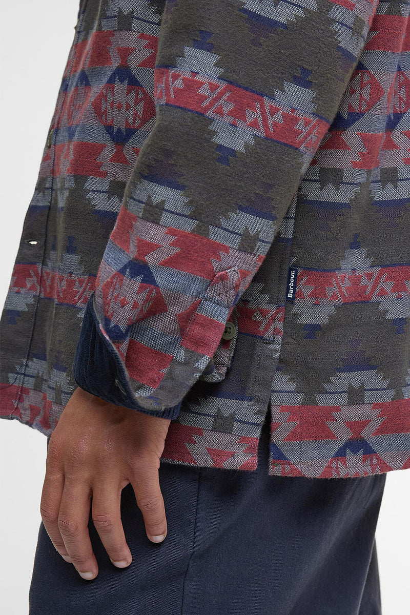 Camicia in jacquard dalla vestibilità comoda Greatend Barbour