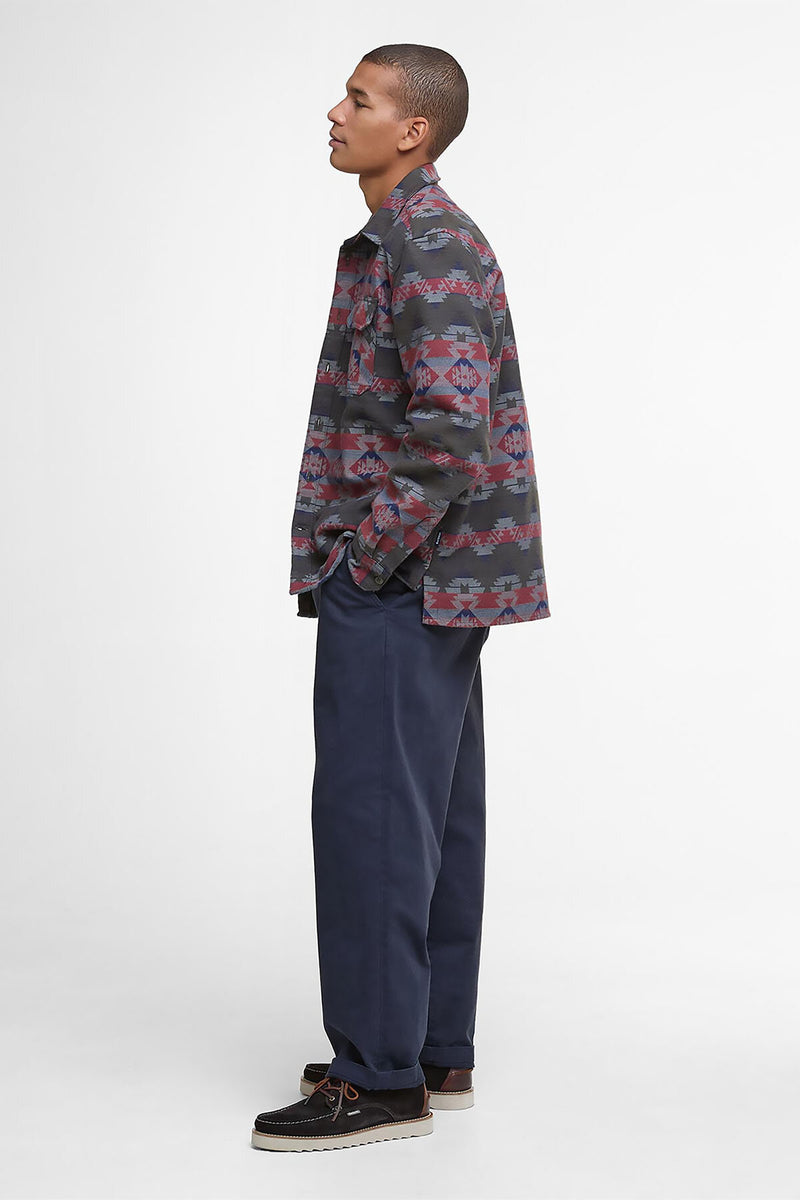 Camicia in jacquard dalla vestibilità comoda Greatend Barbour