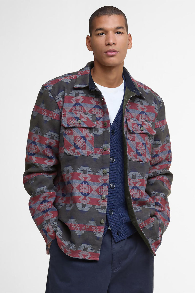Camicia in jacquard dalla vestibilità comoda Greatend Barbour