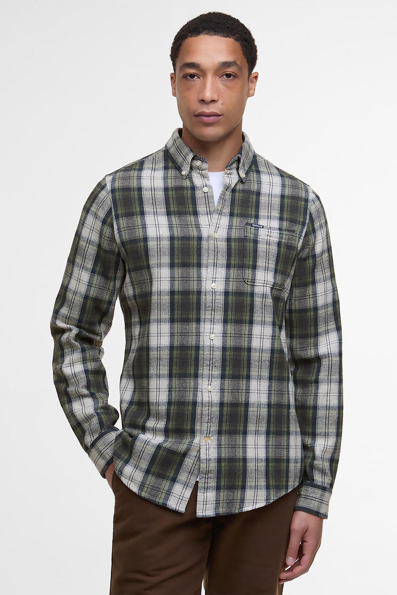 Camicia Sillwith a maniche lunghe leggermente aderente Barbour