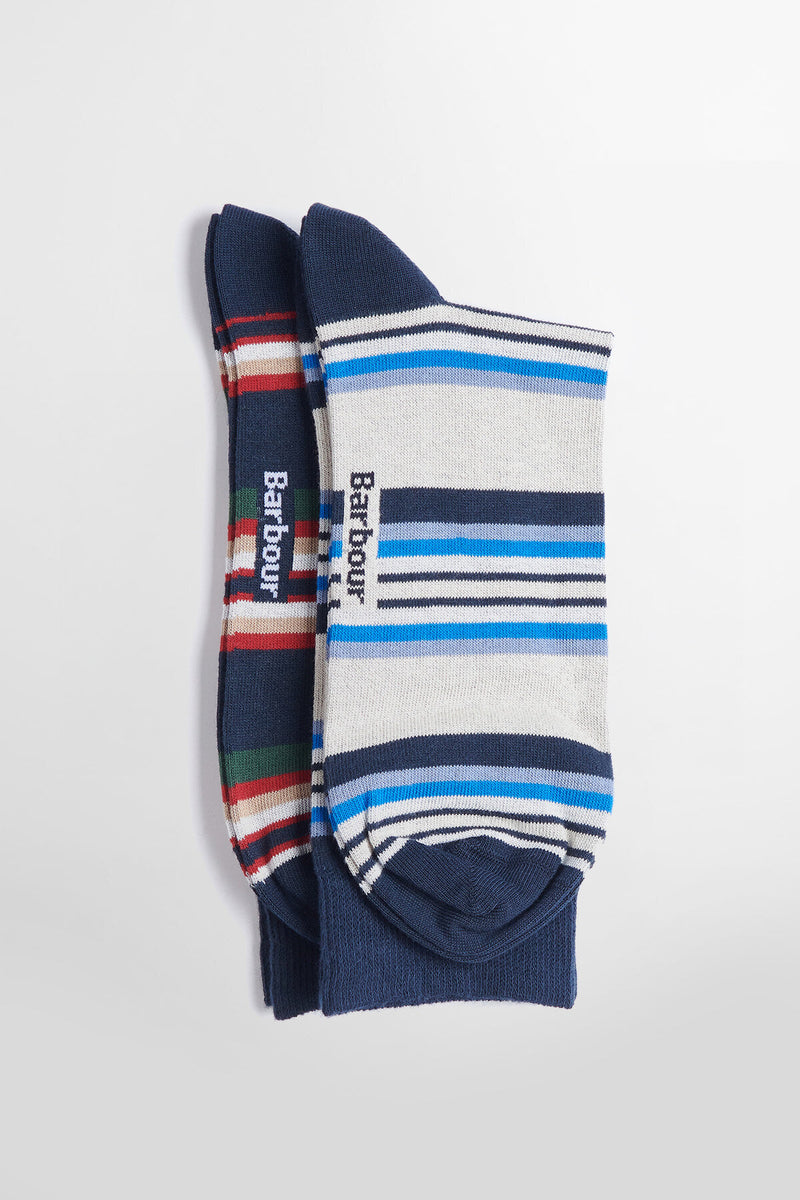Summer Stripe 2 Pack Socks