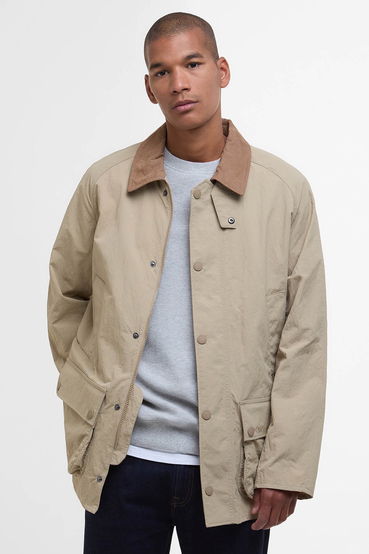 Ashby Showerproof Jacket Washed stone by Barbour | Men | WP Store