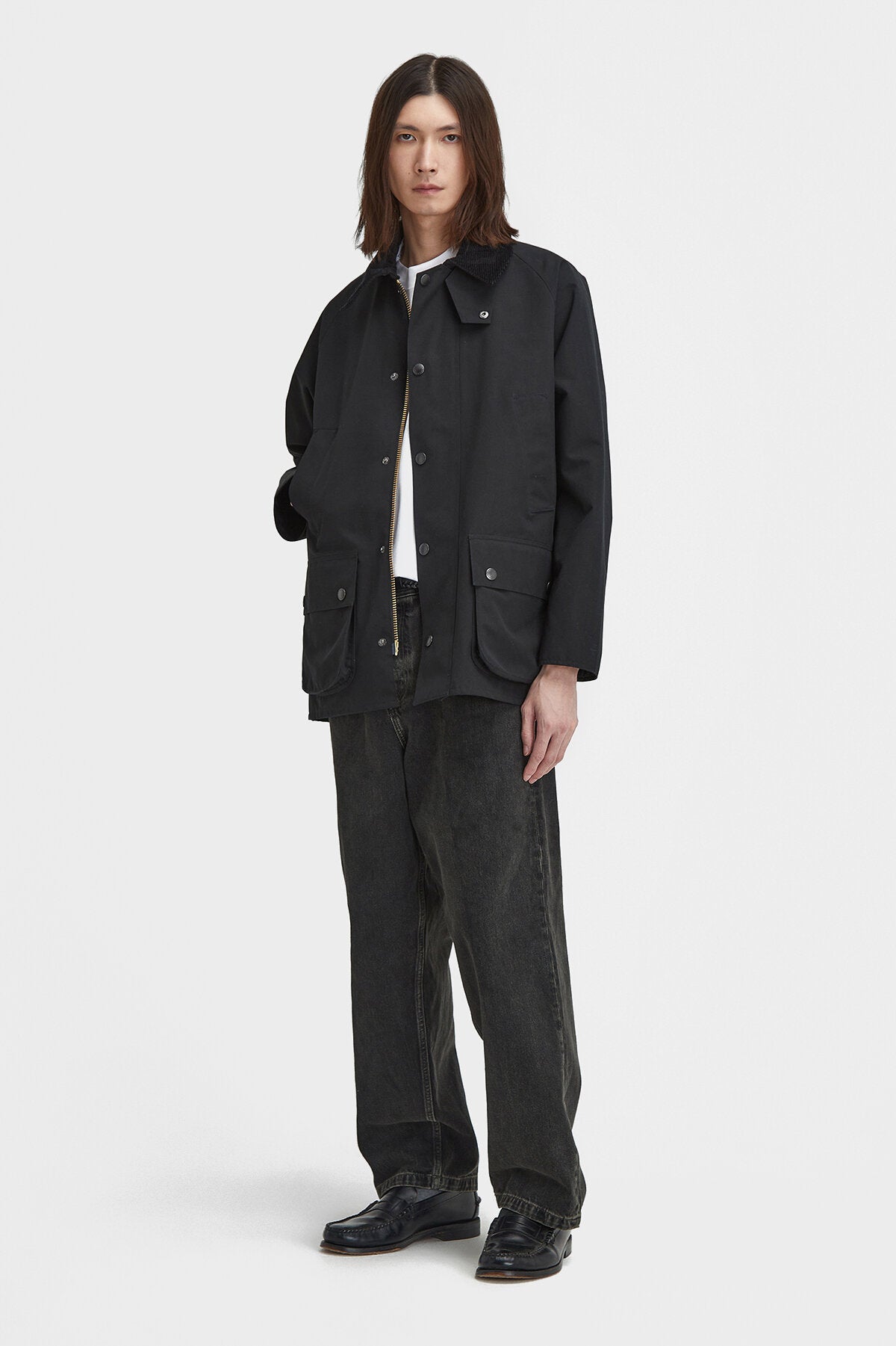 Barbour Classic Bedale Showerproof Jacket Black by Barbour | Men