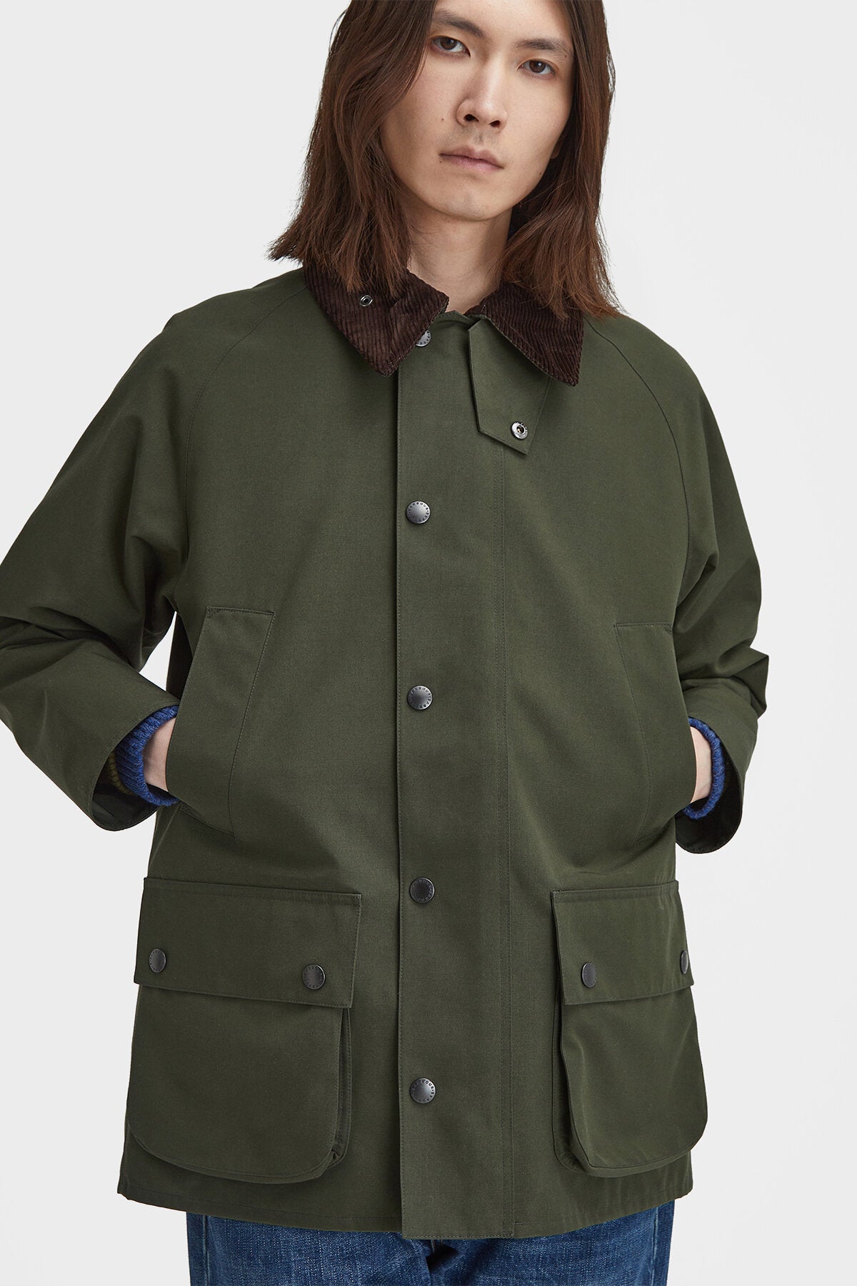 バブアー　Barbour　　CLASSIC BEDALE Barbour Men's Classic Bedale Waxed Cotton Jacket 36 Olive at
