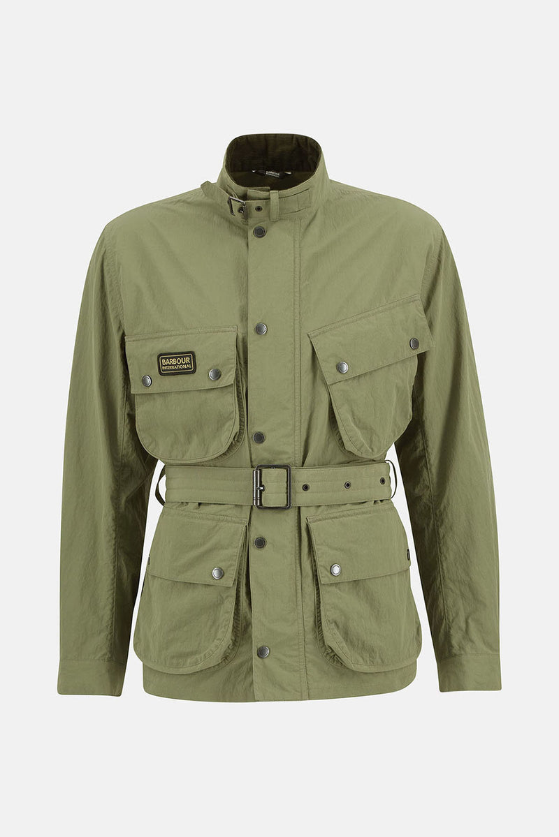 BARBOUR INTERNATIONAL 36 オリーブ Wax Jacket Barbour International Summer Wash Wax Jacket Barbour