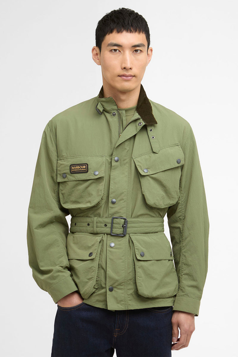 Contemporary A7 Showerproof Jacket Burnt olive by Barbour
