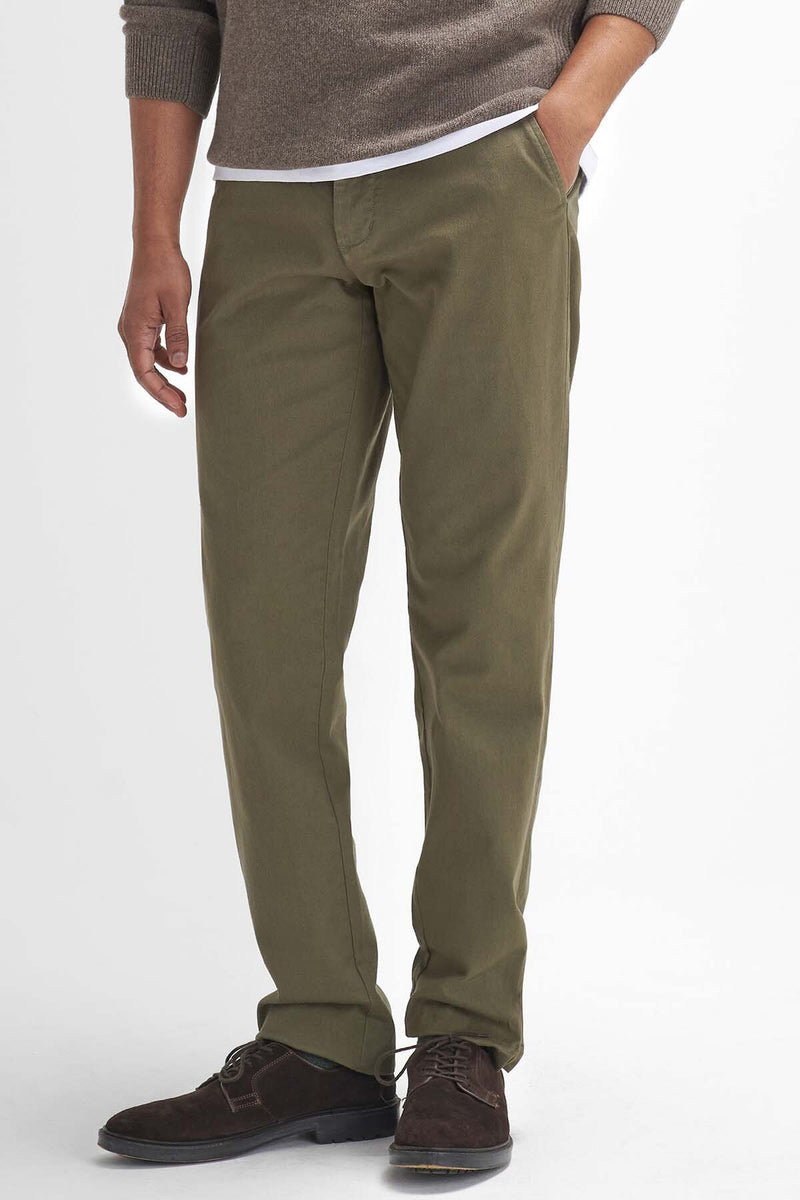 Washed Stretch Tailored Trousers