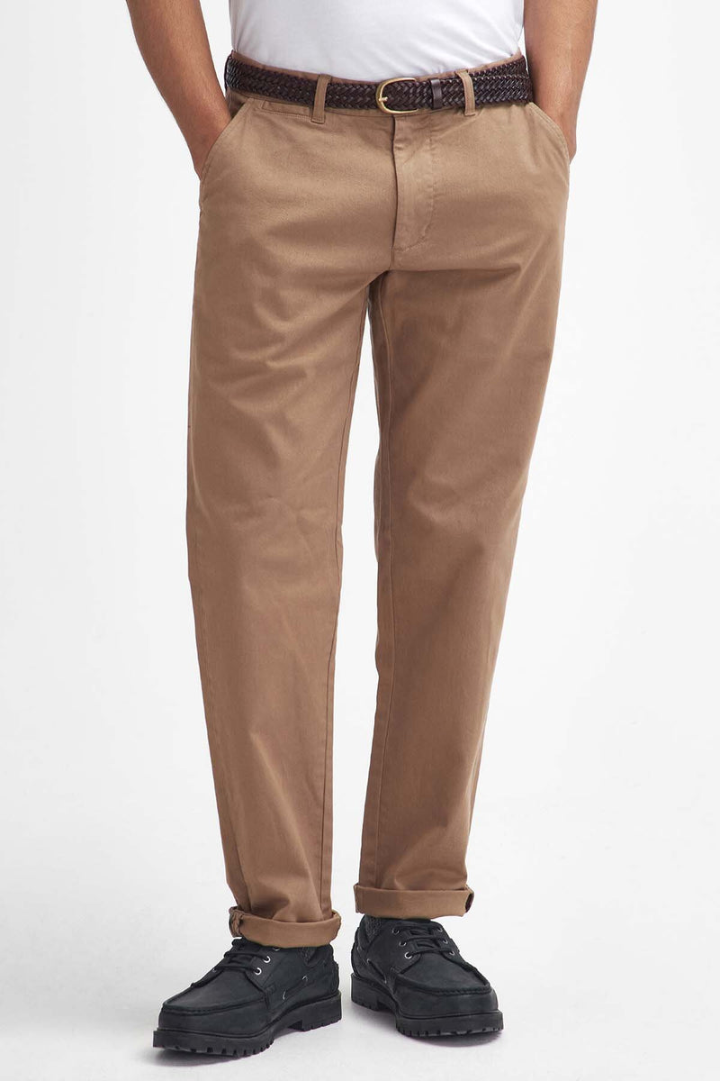 Washed Stretch Tailored Trousers