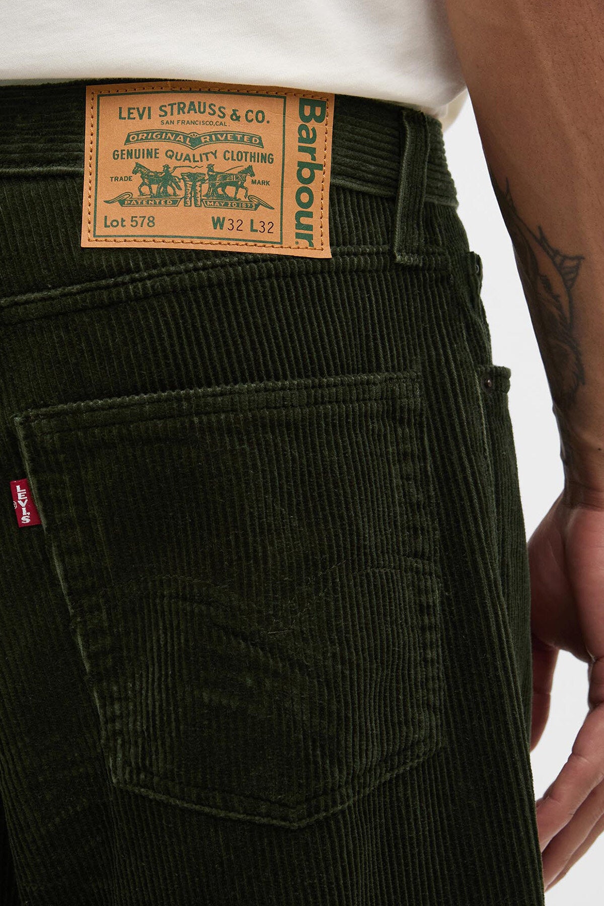 Barbour x Levi's 578 Pleated Pant Rosin by Barbour | Men | WP Store