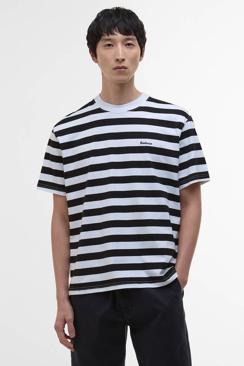 T-shirt oversize a righe Saltford