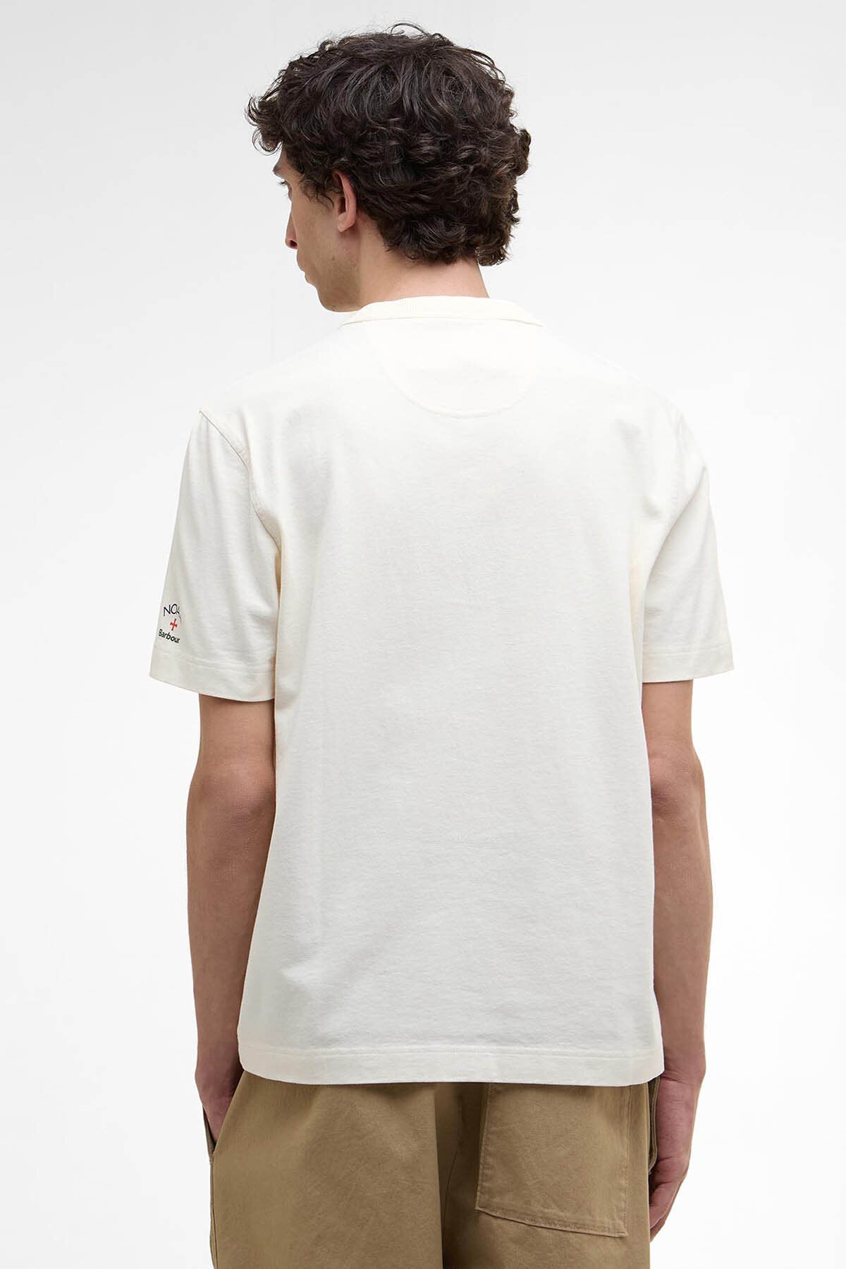 Tシャツ・カットソー BARBOUR Men T Shirts MTS1448MTS White Barbour Archive T-shirt white Barbour x NOAH | TheDoubleF