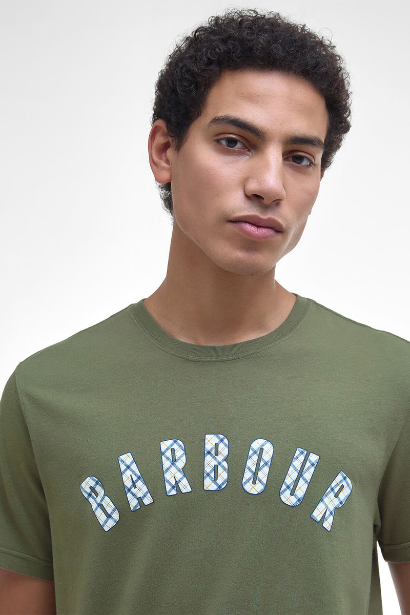 T-shirt con logo in tartan Torpoint