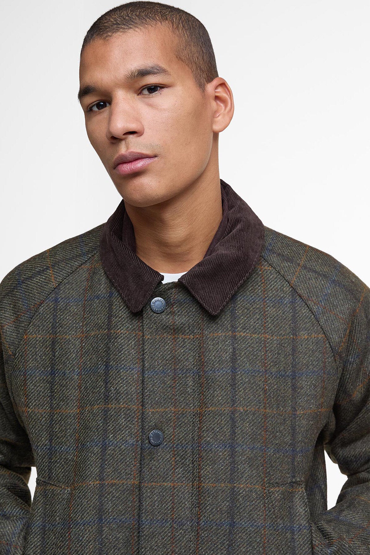 Bedale Check Wool Jacket Brown by Barbour | Men | WP Store