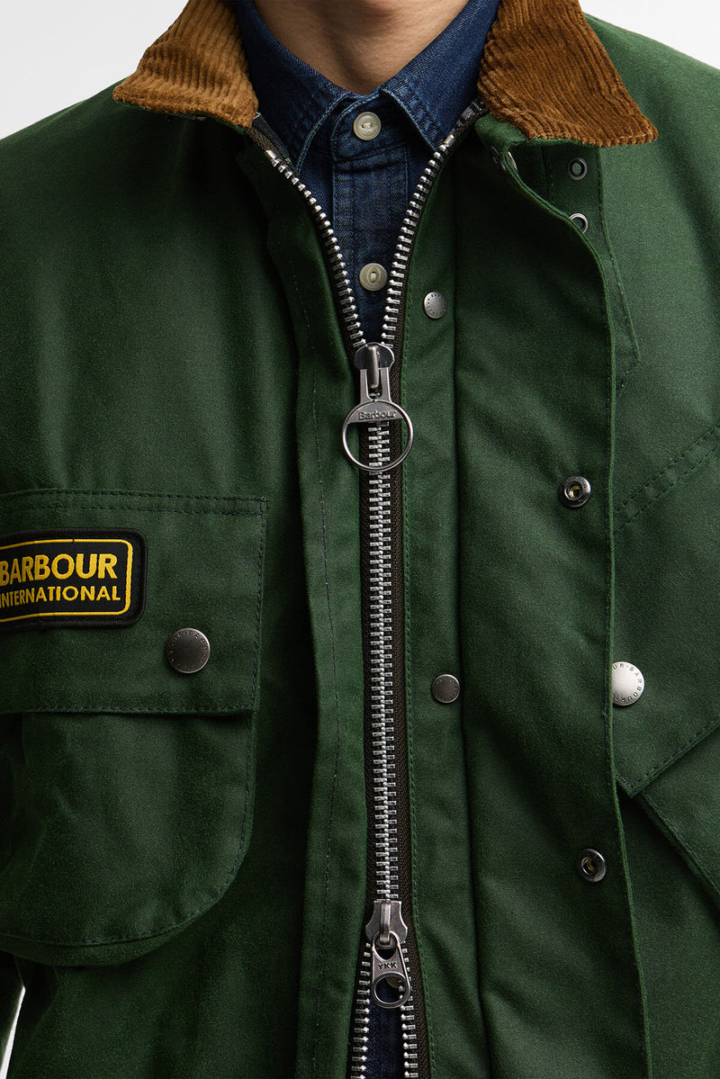 Motorcycle Jacket Racing green by Barbour International | Men | WP
