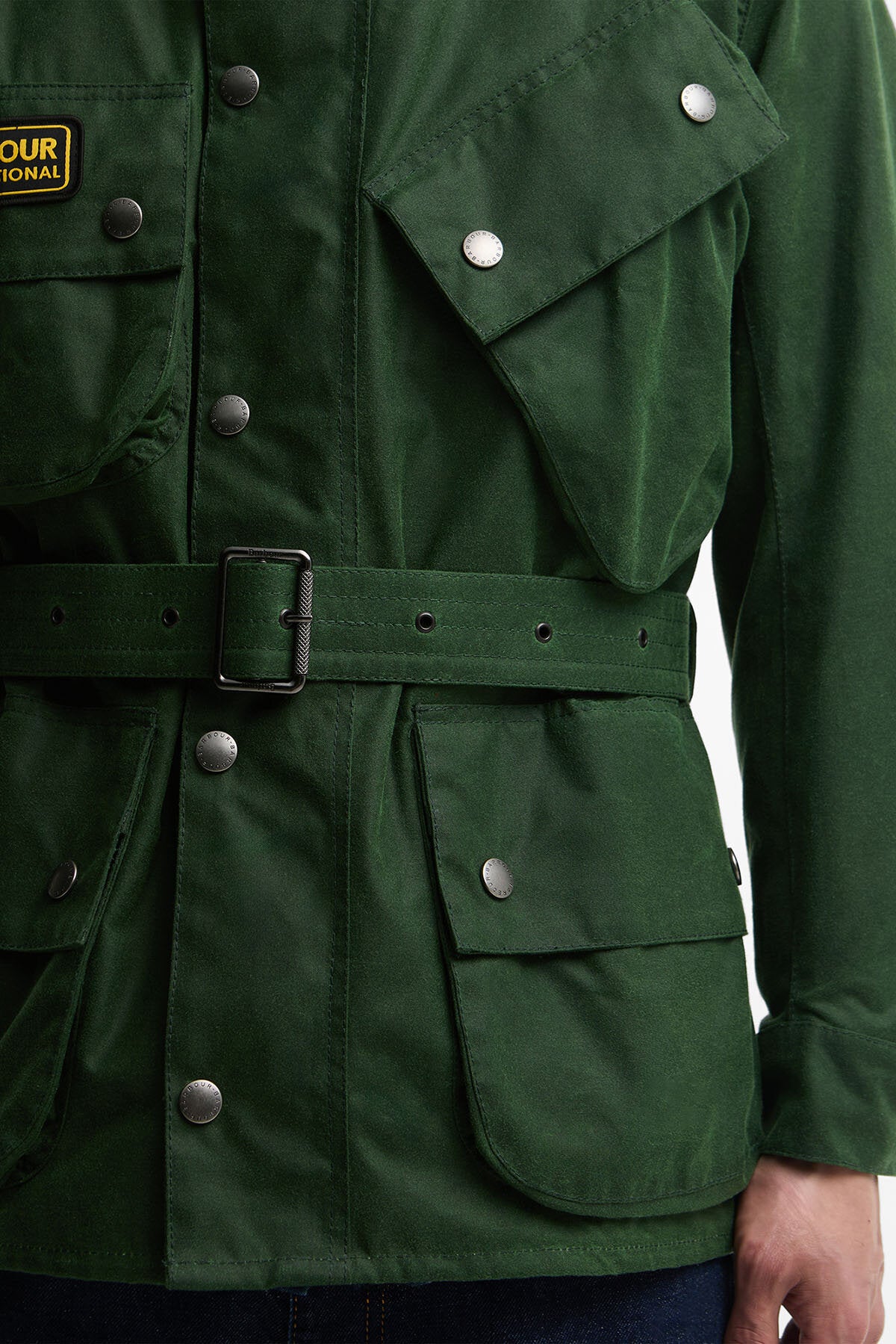 Motorcycle Jacket Racing green by Barbour International | Men | WP