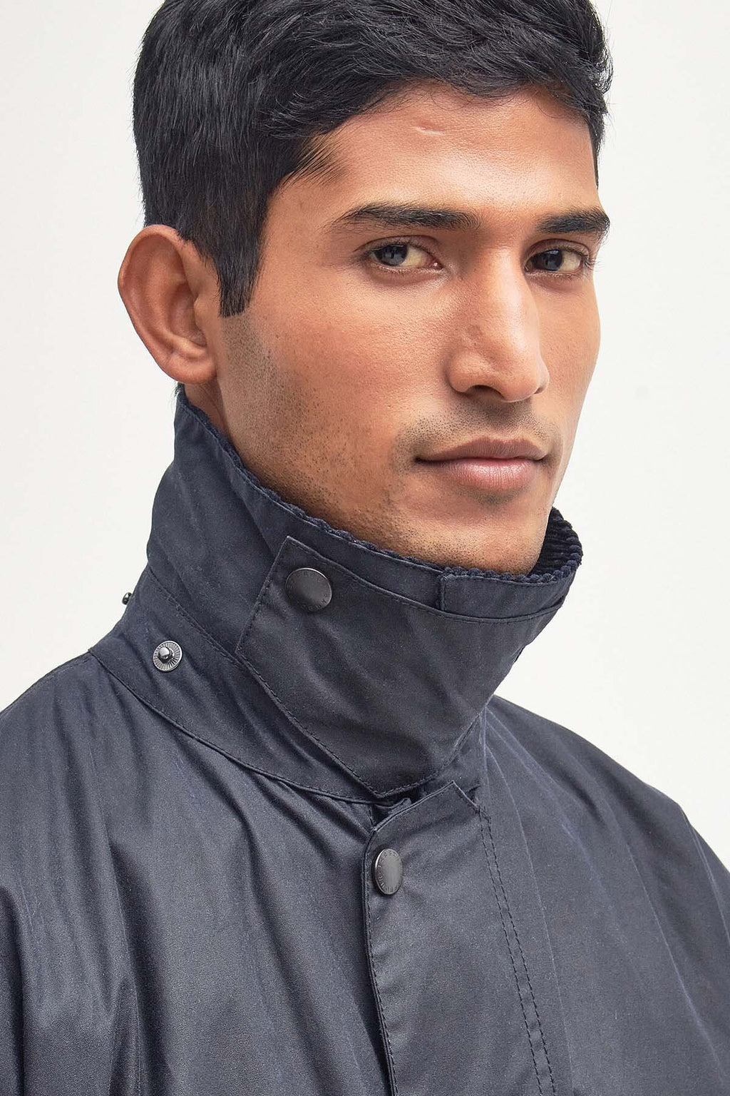 Border Wax Jacket Navy by Barbour | Men | WP Store