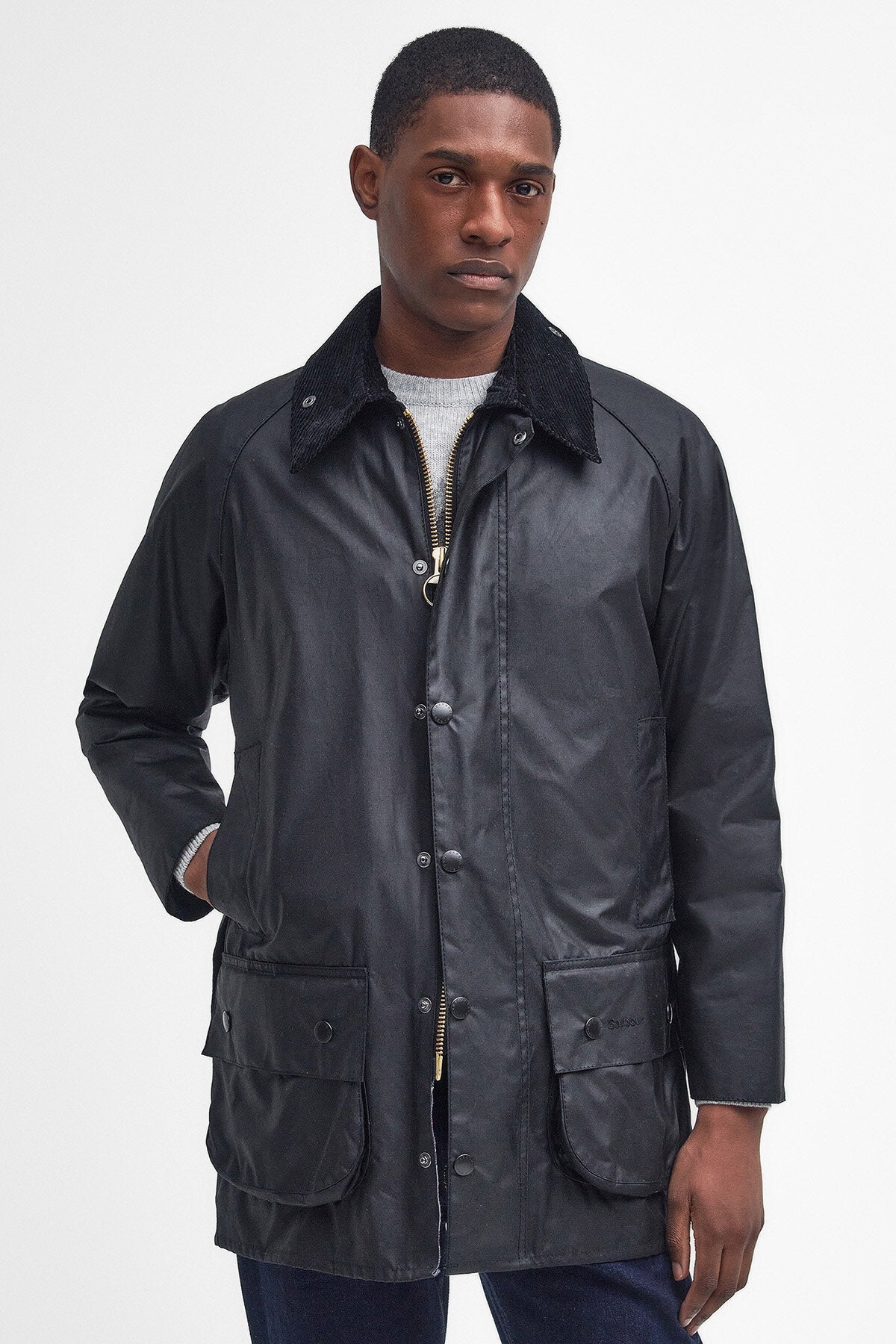 Beaufort Waxed Jacket Black by Barbour | Men | WP Store