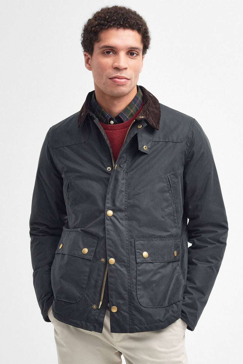 Reelin Wax Jacket Sage by Barbour Men WP Store
