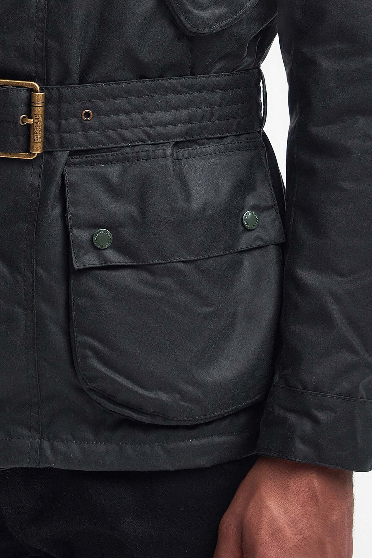 Barbour SL INTERNATIONAL DOT 38 オイルド Winter SL International Wax Sage by Barbour International | Men