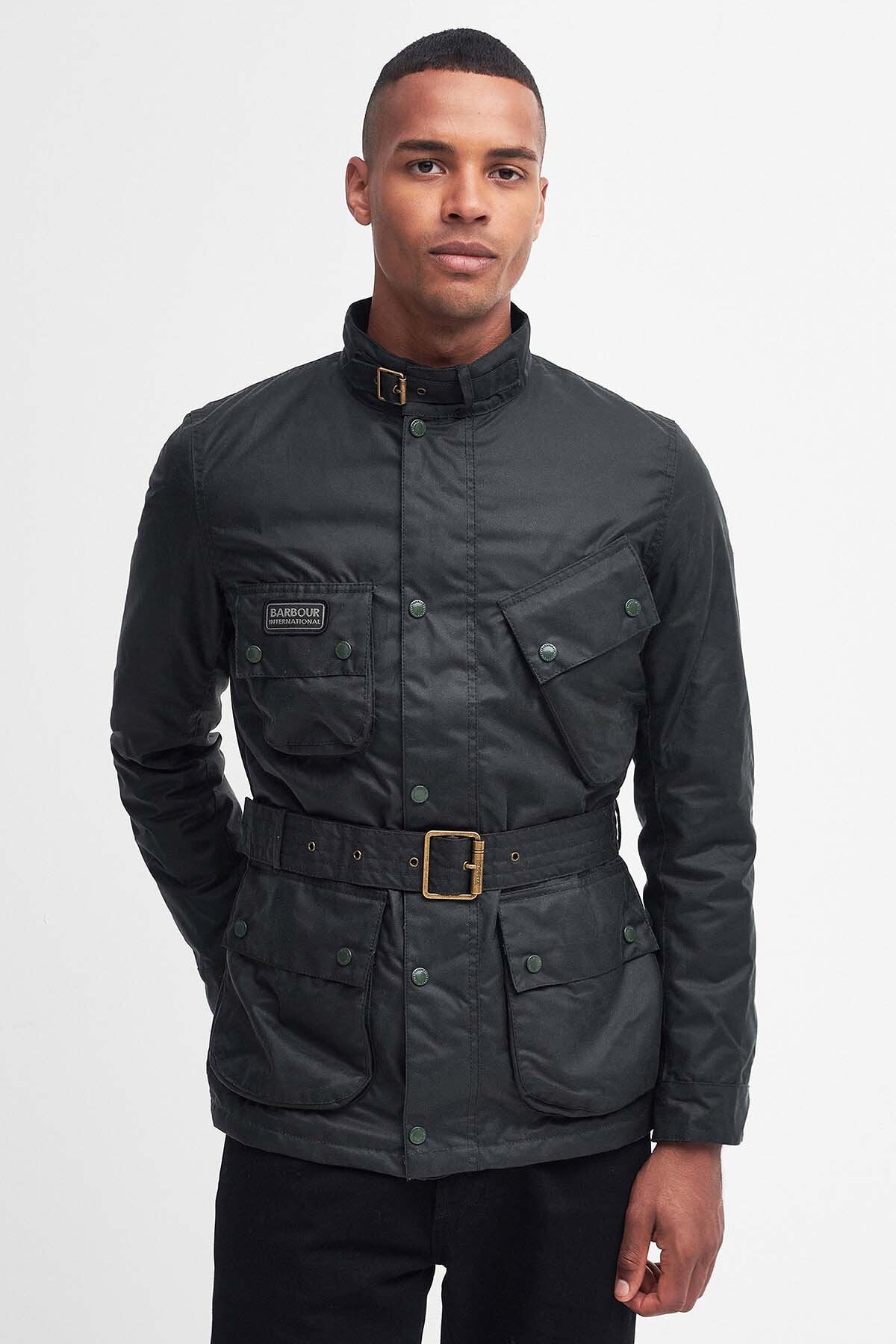 [値下げ]Barbour INTERNATIONAL SL/オイルドjkt/34 Barbour WNW INTERNATIONAL SL Jacket Blouson Coat Men Size 34